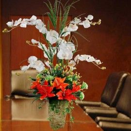 Artificial Phalaenopsis Orchid Table Arrangement