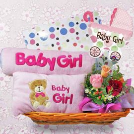 Nite Nite Lil Cutie Pink Deluxe Gift Basket 