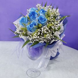 Bluely Blue Roses