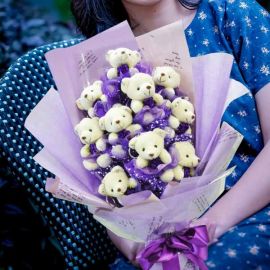 10 Mini Bear Bouquet