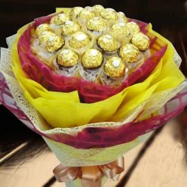 24 Ferrero Rocher Hand Bouquet Special Design