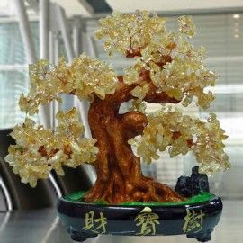 CITRINE Crystal Bonsai Tree H30cm