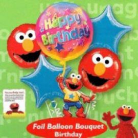 Elmo Birthday Floating Bouquet Balloon ( 5pcs )