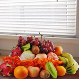 Mixed Fruits Basket Arrangement