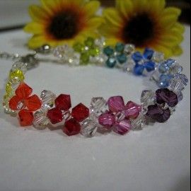 Firenze Crystal Rainbow Bracelet 