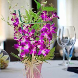 10 stalks Orchids Table arrangement