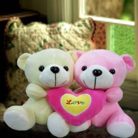 Add-On 15cm ( I Love U) Couple Bear