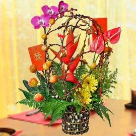Auspicious Fortune Chinese New Year Table Arrangement 