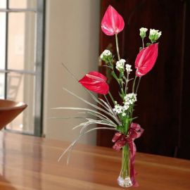 3 Anthurium table arrangement